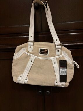 Stone Mountain New with tags Cream Canvas Tote with White Trim